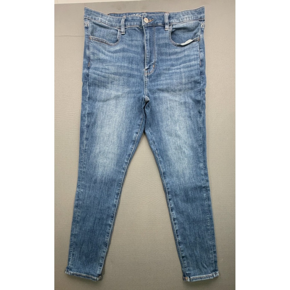 American Eagle Next Level Stretch High Rise Jegging Jeans Blue | Womens 12 Short